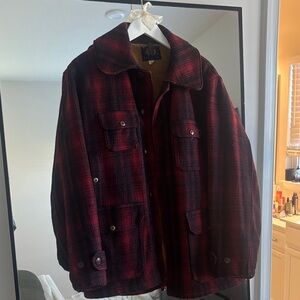 Vintage Woolrich red plaid jacket